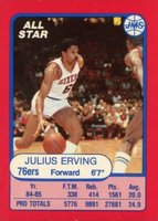 1985 JMS Game #5 Julius Erving Basketball Card