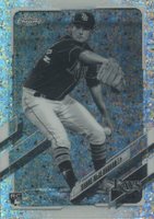 2021 Topps Chrome #23 Shane McClanahan Black/White Mini Diamond Refractor Baseball Card