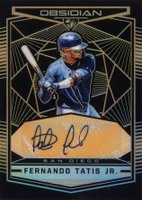2019 Panini Chronicles Obsidian Autographs #OA-FT Fernando Tatis Jr. Orange Baseball Card