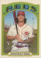 2021 Topps Heritage Real One Autographs #JI Jonathan India Baseball Card