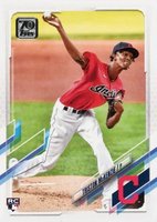 2021 Topps #319 Triston McKenzie Baseball Card