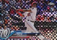 2018 Topps Chrome Update #HMT98 Juan Soto X-Fractor Baseball Card