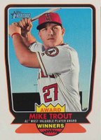 2017 Topps Heritage Award Winners #AW-6 Mike Trout Baseball Card