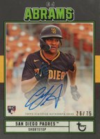 2022 Topps Brooklyn Collection Autograph #CA CJ Abrams Black Baseball Card
