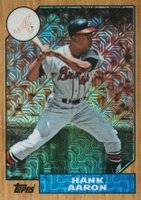 2017 Topps Silver Pack Promo #87-HA Hank Aaron Baseball Card