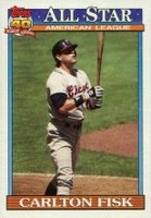 1991 Topps #393 Carlton Fisk Baseball Card