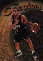 1997 Finest Embossed #320 Allen Iverson Basketball Card
