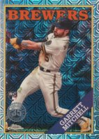 2023 Topps Silver Pack 1988 Chrome Promo #2T88C45 Garrett Mitchell Series 2 Baseball Card