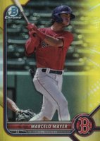 2022 Bowman Chrome Prospects #BCP237 Marcelo Mayer Yellow Refractor Baseball Card