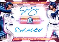 2024 Bowman Draft Prospect Dual Autographs #PDACM Blake Mitchell/Jac Caglianone Baseball Card