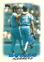 1988 Topps #141 Royals Leaders Baseball Card