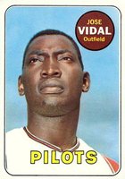 1969 Topps #322 Jose Vidal Baseball Card