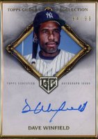 2023 Topps Gilded Collection Gold Framed Hall of Famers Autographs #HAFADWI Dave Winfield Baseball Card