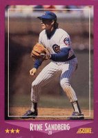 1988 Score #26 Ryne Sandberg Baseball Card