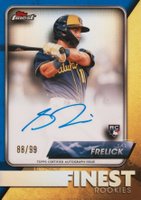 2024 Topps Finest Finest Rookie Design Variation Autographs #FRSF Sal Frelick Blue Refractor Baseball Card