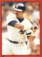 1982 O-Pee-Chee Stickers #216 Reggie Jackson Baseball Card