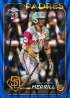 2024 Topps Chrome Update #USC153 Jackson Merrill Blue Raywave Baseball Card