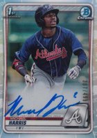 2020 Bowman Chrome Prospect Autographs #CPAMH Michael Harris Refractor Baseball Card