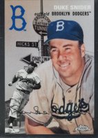 2023 Topps Chrome Platinum Anniversary 1954 Topps Chrome City Variations #32 Duke Snider Baseball Card