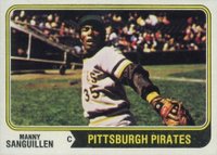 1974 Topps #28 Manny Sanguillen Baseball Card