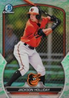 2023 Bowman Chrome Prospects #BCP20 Jackson Holliday Lunar Glow Refractor Baseball Card