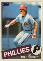 1985 Topps Tiffany #500 Mike Schmidt Baseball Card