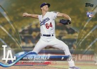 2018 Topps #177 Walker Buehler Gold Baseball Card