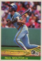 1984 Donruss #107 Paul Molitor Baseball Card