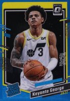 2023 Panini Donruss Optic #223 Keyonte George Aqua Basketball Card