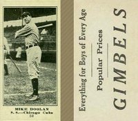 1916 Gimbels #50 Mike Doolan Baseball Card