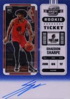 2022 Panini Contenders Optic #133 Shaedon Sharpe Autograph-Blue Basketball Card
