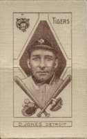 1910 White Silks # Davy Jones Baseball Card