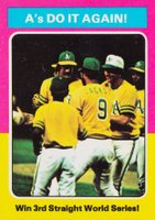 1975 Topps Mini #466 A's Do It Again Baseball Card