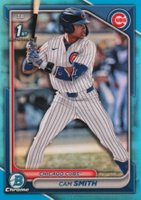 2024 Bowman Draft #BDC67 Cam Smith Chrome-Sky Blue Refractor Baseball Card