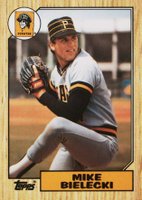 1987 Topps Tiffany #394 Mike Bielecki Baseball Card