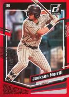 2023 Panini Donruss #117 Jackson Merrill Holo Red Baseball Card