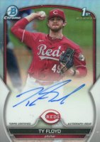2023 Bowman Draft Chrome Prospect Autograph #CDATF Ty Floyd Refractor Baseball Card