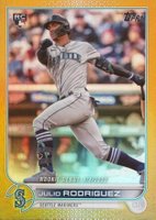 2022 Topps Update #US97 Julio Rodriguez Gold Foil Baseball Card