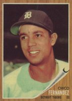1962 Topps #173GT Chico Fernandez Green Tint Baseball Card