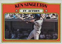 1972 Topps #426 Ken Singleton In Action Baseball Card