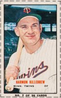 1965 Bazooka #7 Harmon Killebrew Hand Cut-Bat on shoulder Baseball Card