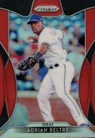 2019 Panini Prizm #35 Adrian Beltre Red Prizm Baseball Card