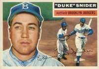 1956 Topps #150 Duke Snider Gray Back Baseball Card