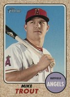 2017 Topps Heritage  #450 Mike Trout Mini Baseball Card