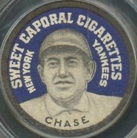 1909 Sweet Caporal Domino Discs # Hal Chase Baseball Card