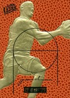 1996 Ultra 23K Gold # Michael Jordan Courtmaster-Basketball Texture Basketball Card