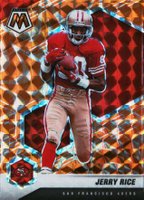 2021 Panini Mosaic #175 Jerry Rice Reactive Orange Football Card