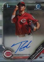 2019 Bowman Draft Chrome Draft Picks Autograph #CDATC Tyler Callihan Refractor Baseball Card
