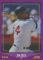 1988 Score Glossy #14 Jim Rice Baseball Card