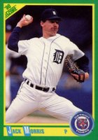 1990 Score #203 Jack Morris Baseball Card
